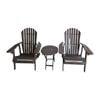 Luna 3-Piece Adirondack Outdoor Sunlounge Set