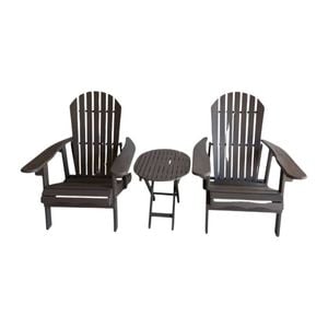 Luna 3-Piece Adirondack Outdoor Sunlounge Set
