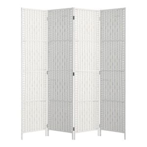 Artiss 4 Panel Room Divider Screen Woven White