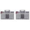 2x 9pc Harrows Supergrip Dart Flight Shafts Sports Accessory Medium Black/White