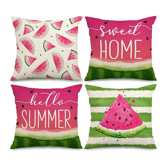 Catzon 4 Pcs Summer Decorative Throw Pillow Covers for Bedroom Living Room 50X50cm