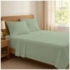 The Lighthouse Washed Cotton Bed Sheet Set With Pillowcase Super King Sage Green