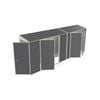 Build-a-Shed 0.8 x 5.2 x 2.0m Skillion Double Plus Double Hinged Side Doors Shed - Grey