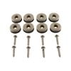 Surface Gard 22mm Round Slide Glide With Screws - 8 Pack