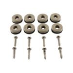 Surface Gard 22mm Round Slide Glide With Screws - 8 Pack