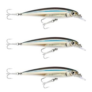 3x Rapala 12cm Saltwater X Rap Jerkbait Fishing Lures - Anchovy