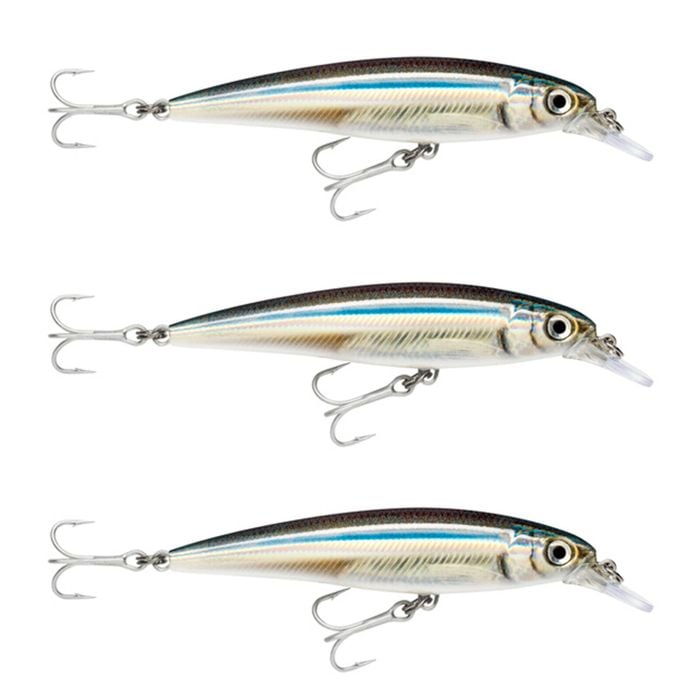 3x Rapala 12cm Saltwater X Rap Jerkbait Fishing Lures - Anchovy