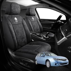 Australian Goose Edition Front Seat Covers for Subaru Impreza 2011 - 2016 (G3, G4) - Suede, Universal Fit - Black