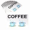 Set of 12 PVC Easy Care Placemats - Coffee 43 x 28 cm
