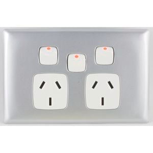 HPM LINEA Double Powerpoint With Extra Switch