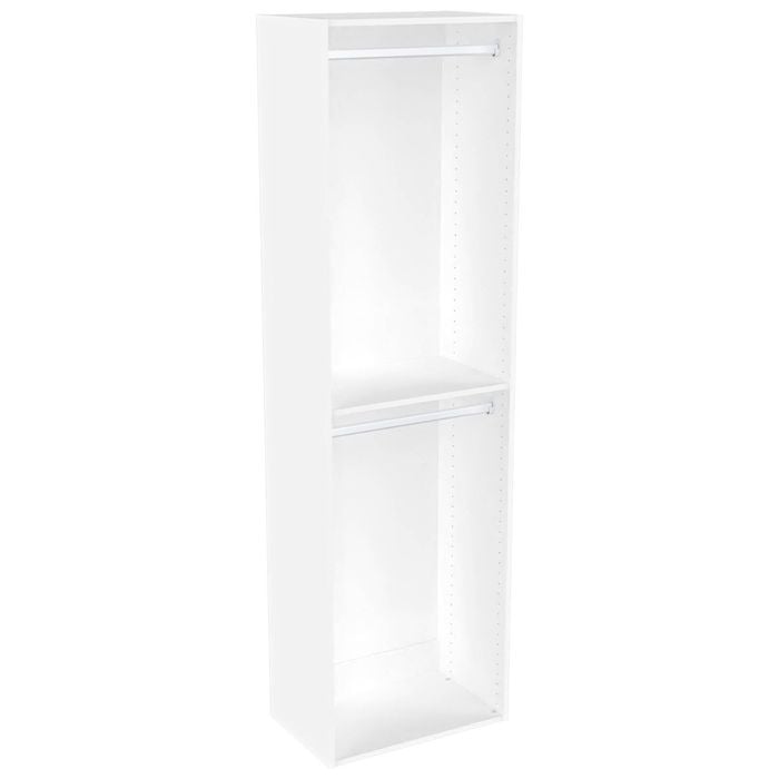 Lugna 2048 x 600 x 380mm White Double Hanging Robe Insert