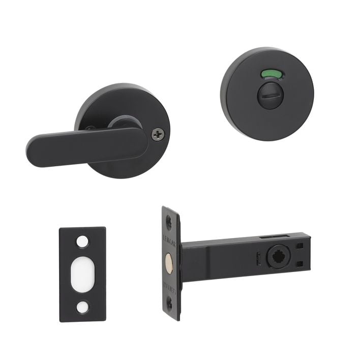 Lemaar Black Mortice Toilet Indicator Bolt Lock