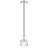 Telbix Antique Chrome/Crystal Zaha 1 Pendant