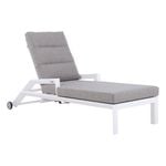 FurnitureOkay Mosman Aluminium Sunlounger - White