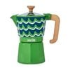 La Cafetiere Cyan Tides Venice Stovetop Espresso/coffee Maker 6 X 50ml Cup/290ml