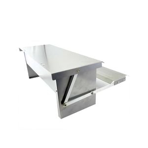 6.5l Automatic Chook Chicken Feeder Poultry Auto Treadle Galvanised Metal Coop