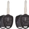 [2 Pack] TAVICE Replacement Remote Key Blank Shell/Case MIT8, Compatible with Mitsubishi Lancer CJ 2007?2014