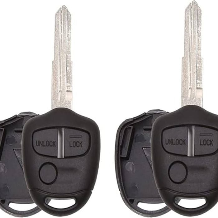 [2 Pack] TAVICE Replacement Remote Key Blank Shell/Case MIT8, Compatible with Mitsubishi Lancer CJ 2007?2014