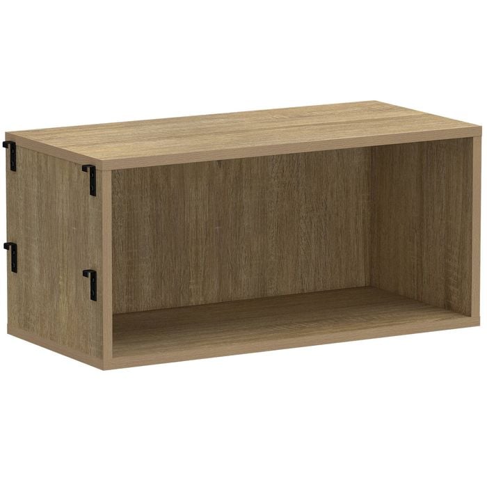 Flexi Storage Studio Oak Silhouette Open Display Cabinet