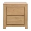 Amsterdam Solid White Cedar 2-Drawer Bedside Table (Natural)