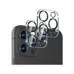 2 Pack MEZON iPhone 15 Pro Max (6.7") Full Cover Camera Lens Tempered Glass