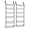 2x Artiss Over Door Storage 6 Tier Organiser Metal Black