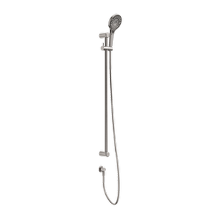 Nero Mecca Care 25mm Grab Rail And Adjustable Shower Rail Set 900mm Brushed Nickel