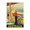 Galrie Vintage Bondi Beach Summer Travel Poster Australian Coastal Charm for Home Décor, Poster Only, A4 21 x 30cm (8 x 12inch)