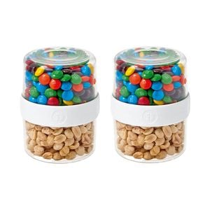 2PK iDesign Fresh Stack N Snack Double Sided Food Container Clear - Small