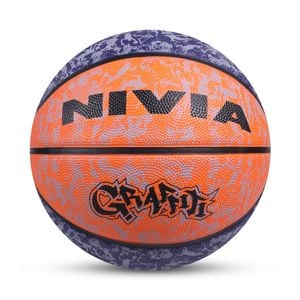 Nivia Graffiti Moulded Basketball | Size: 7 | Material: Rubber