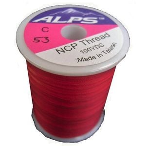 Alps 100yds of Red Rod Wrapping Thread - Size C (0.2mm) Rod Binding Cotton
