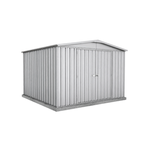 Absco Sheds 3.0 x 2.92 x 2.06m Zincalume Double Door Regent Garden Shed