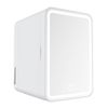 YOPOWER 8L Mini Skincare Fridge with Dimmable LED Light Mirror White