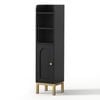 Artiss Bathroom Storage Cabinet 84cm Black
