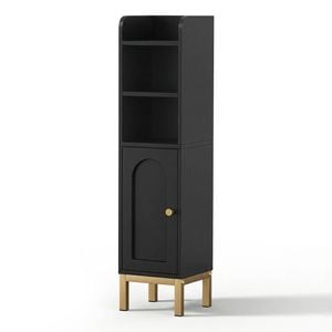 Artiss Bathroom Storage Cabinet 84cm Black