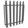 ProtectorAl 975 W x 1000mm H Woodland Grey Aluminium Bishop Garden Gate