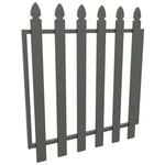 ProtectorAl 975 W x 1000mm H Woodland Grey Aluminium Bishop Garden Gate