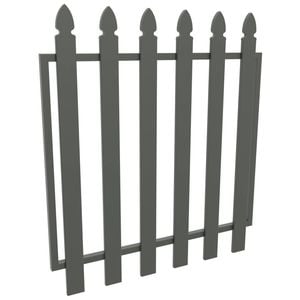 ProtectorAl 975 W x 1000mm H Woodland Grey Aluminium Bishop Garden Gate