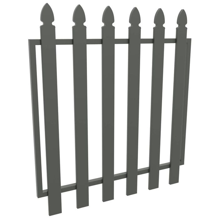 ProtectorAl 975 W x 1000mm H Woodland Grey Aluminium Bishop Garden Gate