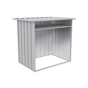 Absco Sheds 1.22 x 0.87 x 1.15m Zincalume Wood Store Cover