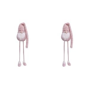 2x LVD Gnome Large Santa Pink Decorative Sculpture Home/Lounge Christmas Decor