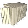 Build-A-Shed 1.2 x 3.0 x 2.0m Tunnel Shed Tunnel Hinged Door No Side Doors - Cream