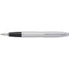 Cross Calais Fountain Pen Writing/singing Stationery Medium Nib Satin Chrome
