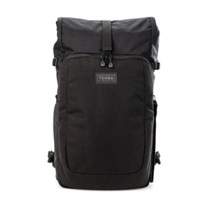 Tenba Fulton V2 16L Backpack Rear Access Camera Rolltop Design - Black