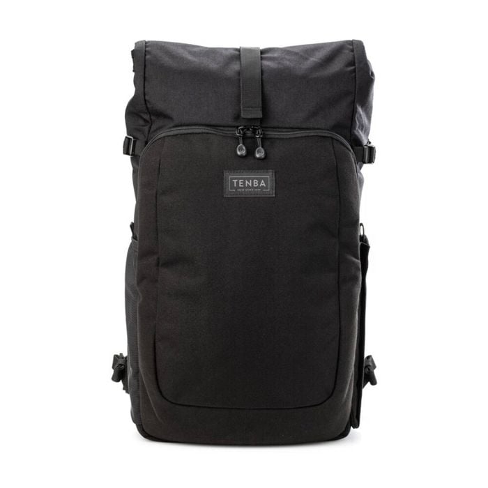 Tenba Fulton V2 16L Backpack Rear Access Camera Rolltop Design - Black
