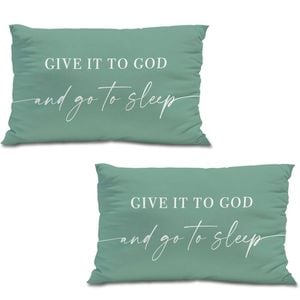 Catzon 2 Pcs Summer Lumbar Pillow Covers Linen Pillowcase for Home Decor-Set 20