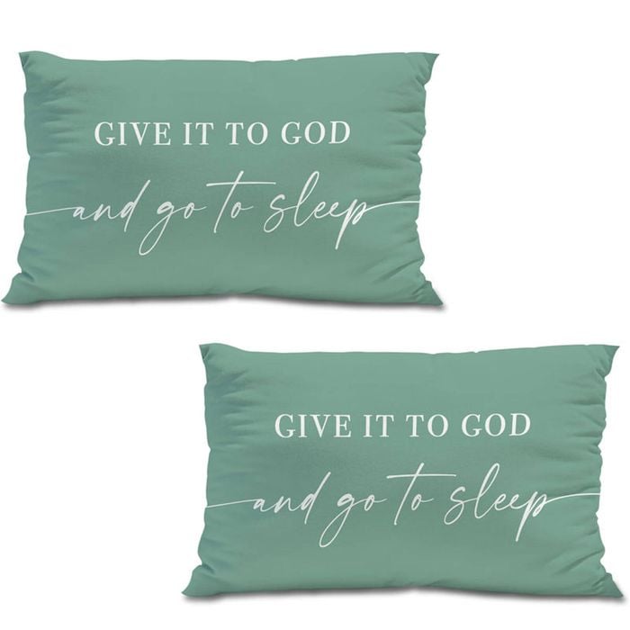 Catzon 2 Pcs Summer Lumbar Pillow Covers Linen Pillowcase for Home Decor-Set 20