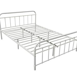 Darcy Metal Bed Frame White - Queen