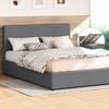 Alfordson Bed Frame Queen Gas Lift Storage Grey