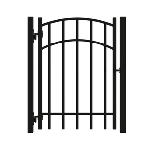 Masterworks 915 x 40 x 1195mm Black Mayfair Garden Gate